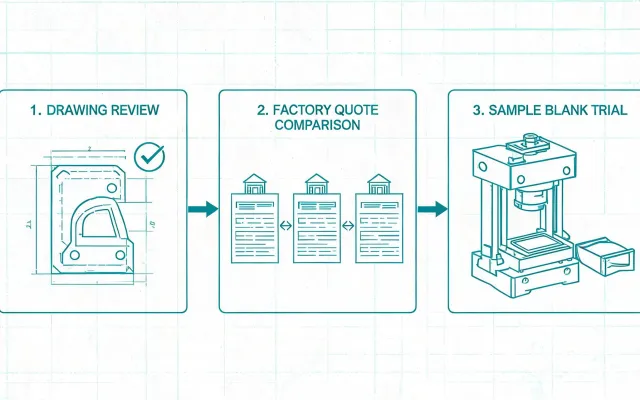 Schematic of sheet forming RFQ steps without a street map